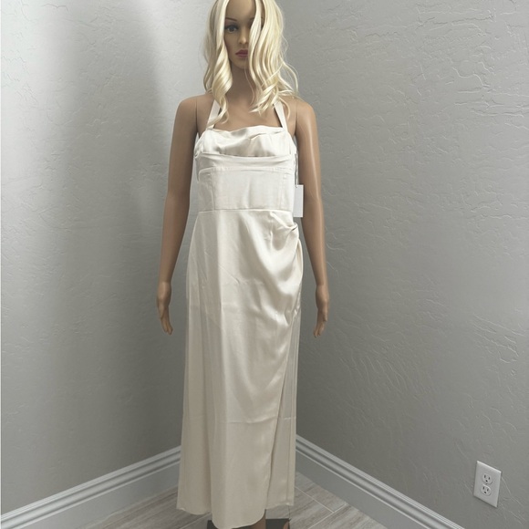 NWT Reformation Solana Satin Dress SZ 8 - Picture 4 of 7